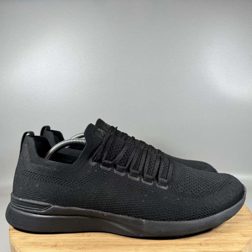 APL Techloom Breeze Mens 12.5 Black Athletic Knit Running Shoes